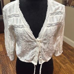 Free People white summer top.